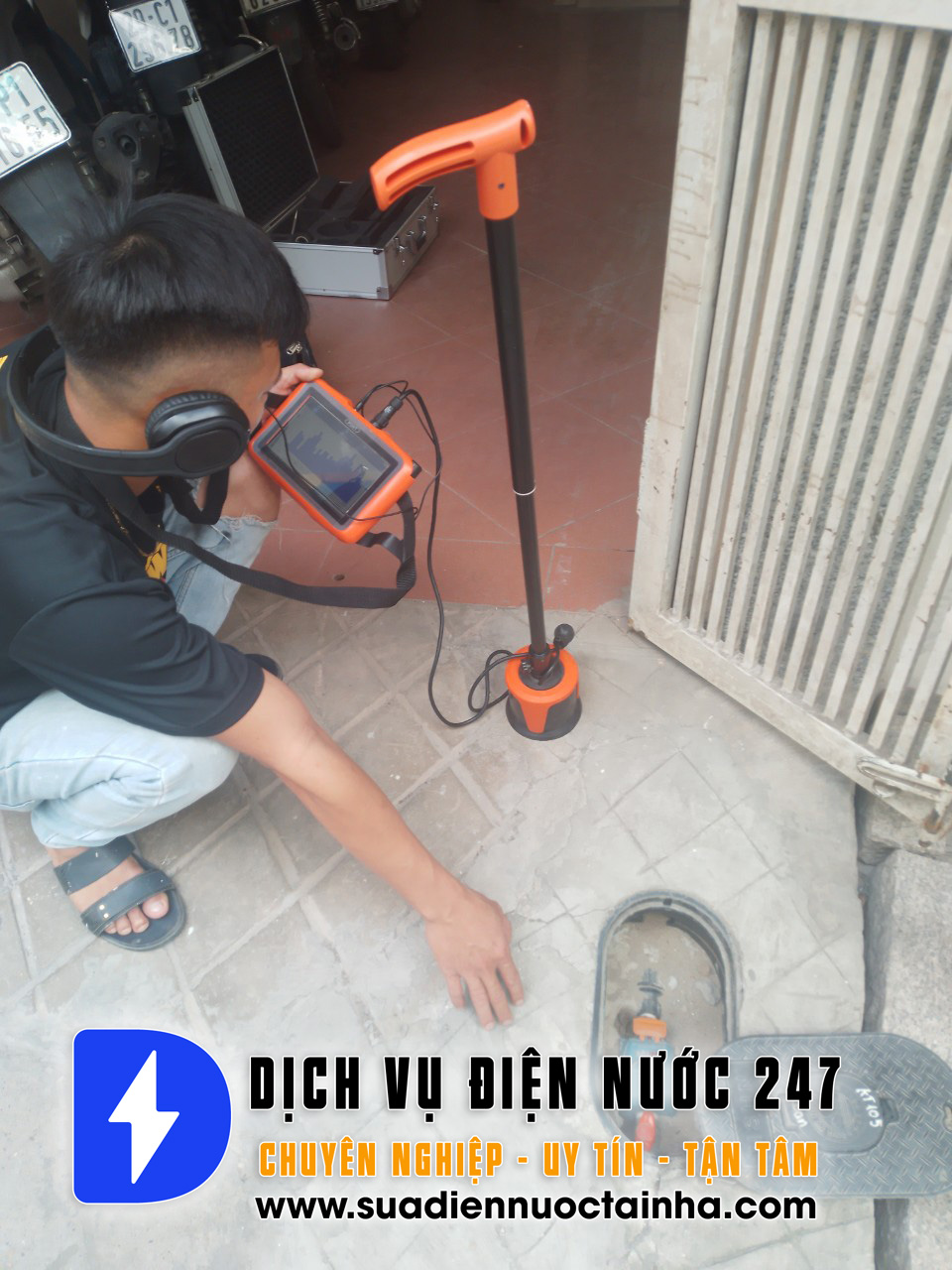 Thợ dò ống nước rò rỉ chuyên nghiệp