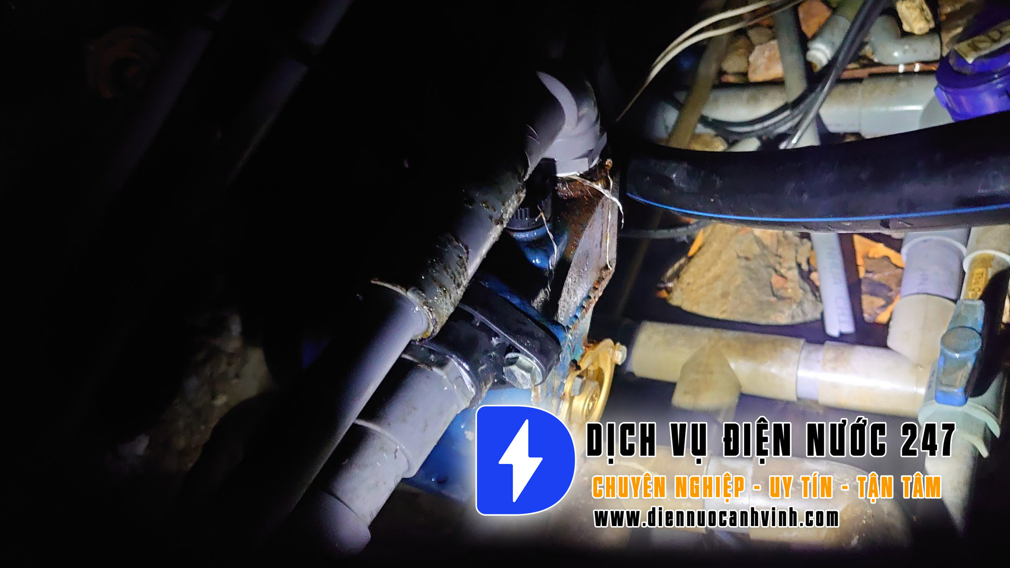 Sửa chữa máy bơm nước ban đêm giá rẻ