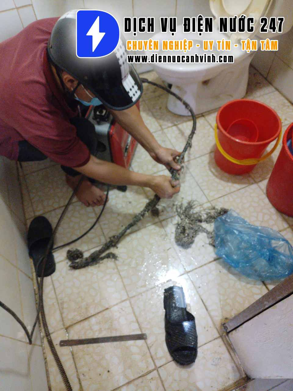 Dịch vụ thông tắc cống giá rẻ - điện nước 24h/7