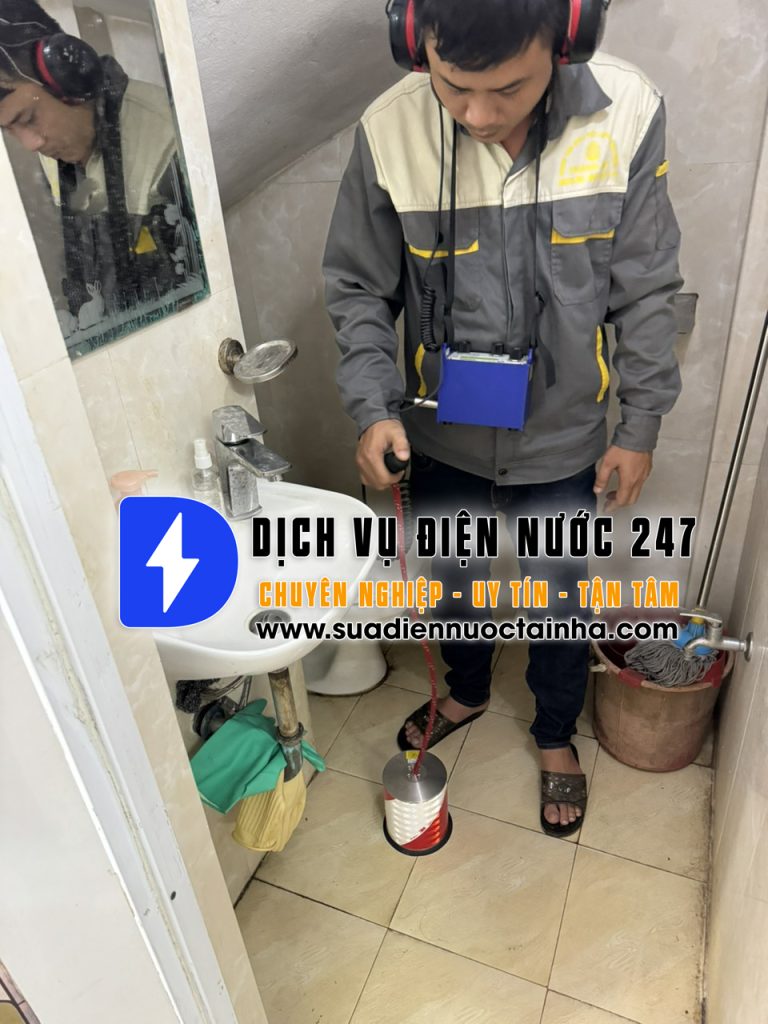 Dịch vụ siêu âm rò rỉ nước, dò đường ống nước bể chuyên nghiệp